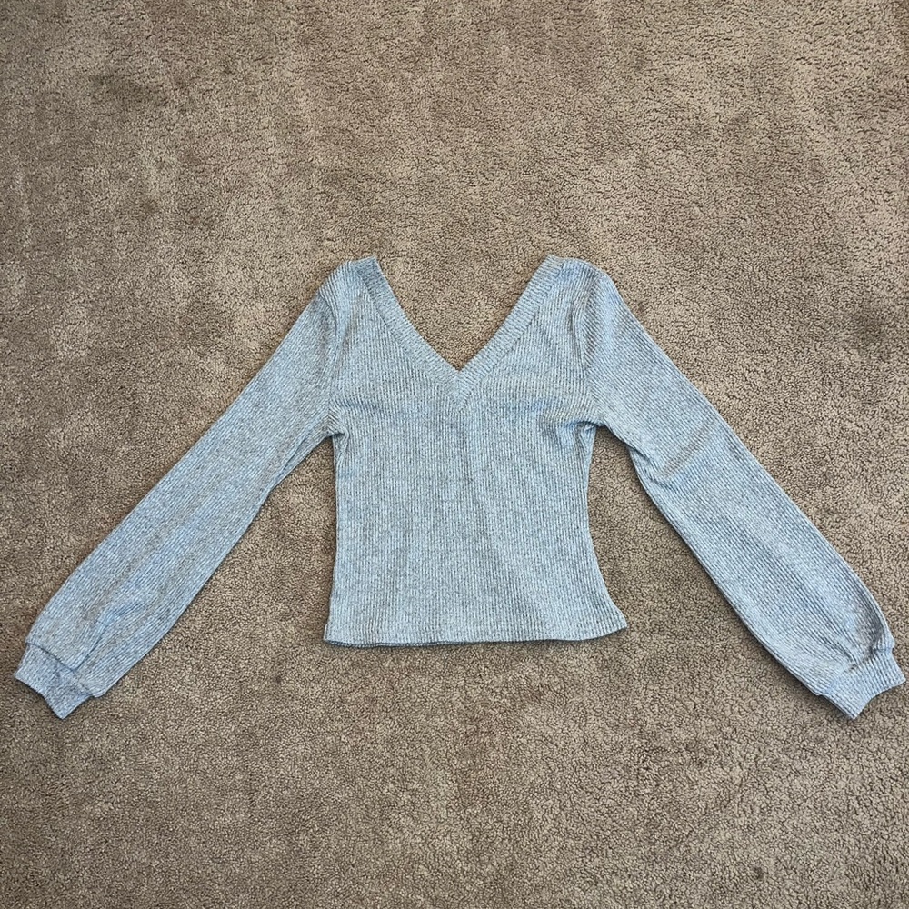 Grey off the shoulder shein sweater in great condition
